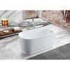 Aqua Eden 59.06 L, 28.56 W, Glossy White, Acrylic VTOV592925S